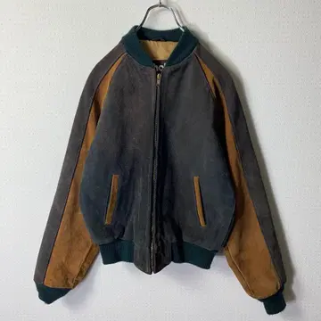 vintage USA제 Schott 스웨이드 가죽 스포츠 자켓