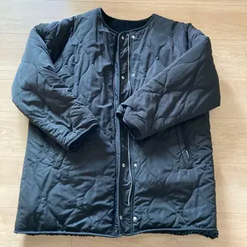 블랙 퀼팅 자켓 리버서블 F 사이즈