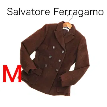 H4637 살바토레 페라가모 모헤어 울 더블 자켓 Y2K