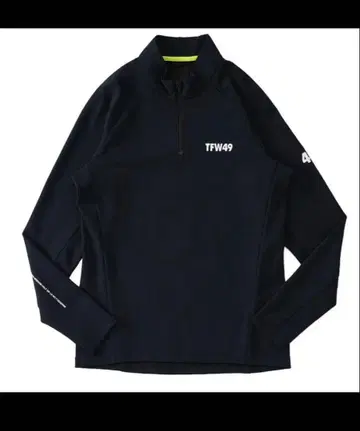 TFW49 네이비 하프 지퍼 셔츠 S 사이즈 스트레치 발군!