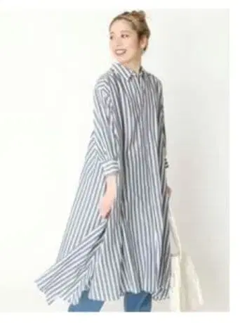 [ BC STOCK ] 볼륨 슬리브 셔츠 원피스