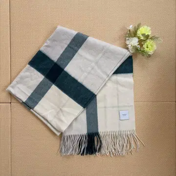 elegancece 캐시미어 100% 체크 무늬 스톨