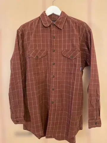 Patagonia / 플란넬 체크 셔츠 / 레드 브라운
