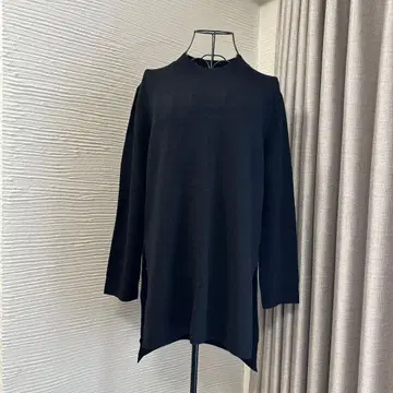 theory 울 혼방 사이드 슬릿 니트 튜닉