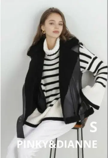 가격 인하 PINKY&DIANNE 무스탕 보아 폼 무스탕 라이더스 베스트
