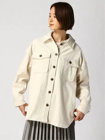 글로벌 워크 코듀로이 자켓 아이보리