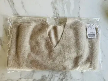 NOBLE 퍼 니트 2WAY 퍼프 슬리브 니트 베이지 새상품