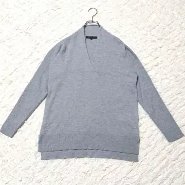 [ 23 구 ] 울 니트 V넥 스웨터 풀오버 울100% M