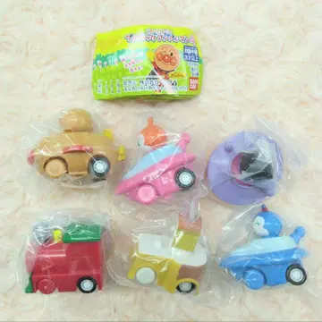 달려라! 호빵맨 뱅글뱅글! 풀백 호빵맨 4종 전 6개