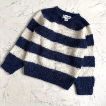 Harley of Scotland 모헤어 울 보더 니트 34