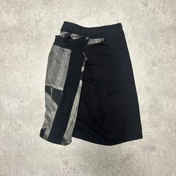 스트레치 타이트 스커트 블랙/그레이