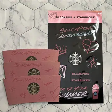 BLACKPINK + STARBUCKS 7주년 기념 스티커 세트