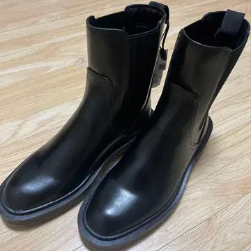 ZARA 블랙 사이드 고어 부츠 231/2