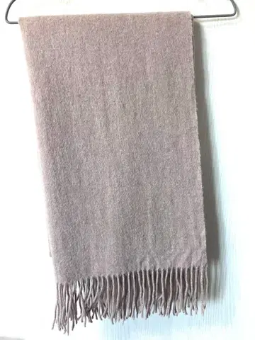 워셔블 캐시미어 머플러 베이지 브라운 58cm x 184cm