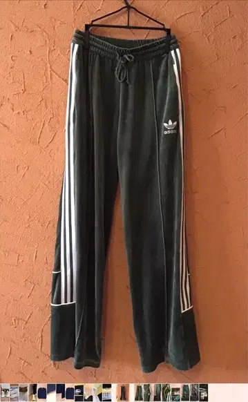 [ 새상품급 ] 아디다스 벨로아 트랙 팬츠 그린