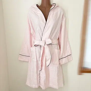 새상품 blooming FLORA 목욕 가운 핑크 목욕 랩 가운