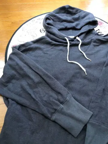 [ maillot ] 마이요 후드 부착 롱 후드티 원피스 7부 소매