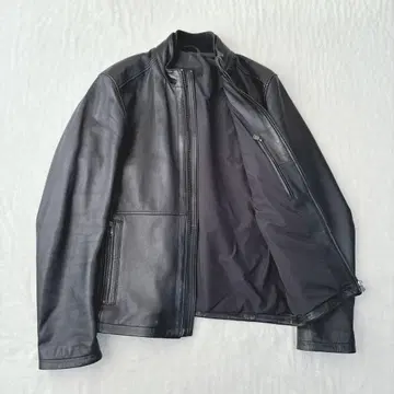 [ 새상품급 ] 휴고보스 가죽 자켓 라이더 양가죽 램 가죽 블랙