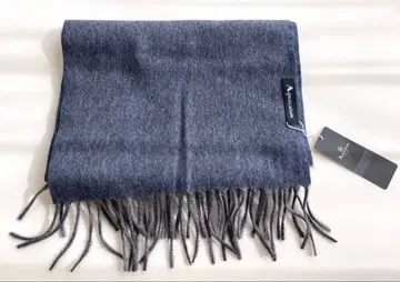 [ 택 포함 새상품 ] Aquascutum 다크 블루 캐시미어 머플러