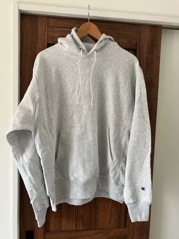 미사용 새상품 Champion 실버 그레이 M 후드티