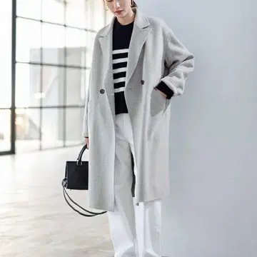 FRAMeWORK SUPER160s 더블 브레스트 코트