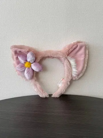 디즈니 리나벨 귀 머리띠 꽃 장식 퍼