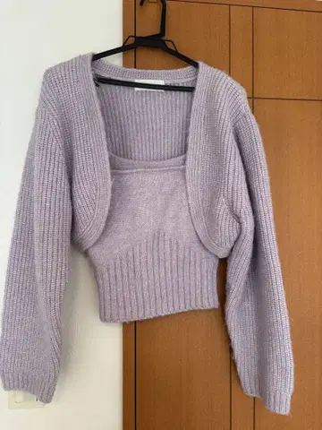 릴리 브라운 앙상블 볼레로 니트 가디건