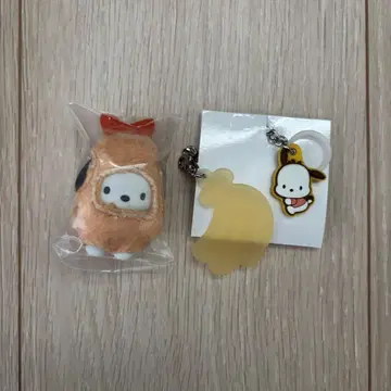 미사용 새상품 치비토모 산리오 캐릭터즈 더블 참 구미 포차코