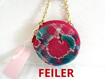 [ 페이러 ] 레트로 후르츠 체크 라운드형 파우치