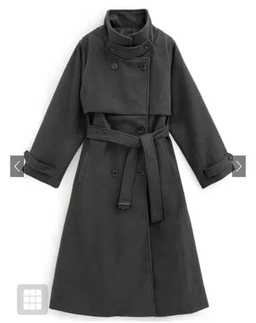 페이크 울 트렌치코트 grl