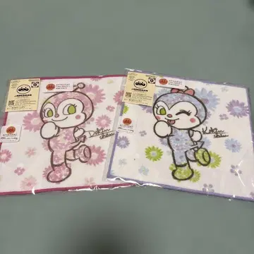 호빵맨 키즈 컬렉션 뮤지엄 한정판 도킨 & 코킨 핸드 타월