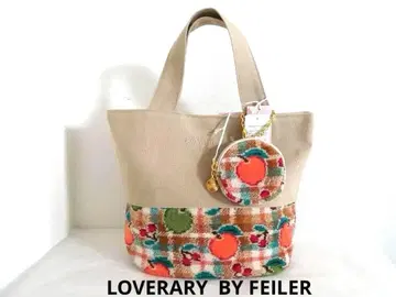 [페이] 레트로 후르츠 체크 토트백 + 라운드형 파우치