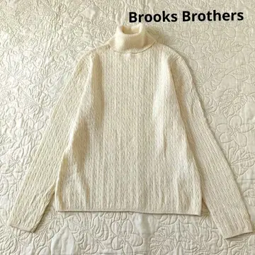 [미사용 새상품] 브룩스브라더스 케이블 편직 얇은 소재 니트 L