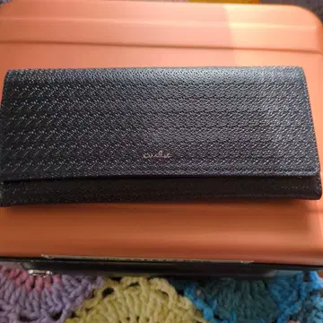 블랙 합성 피혁 장지갑