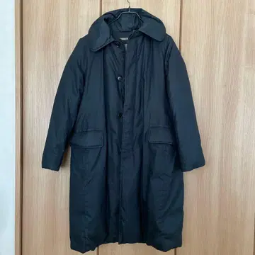 45R 네이비 컬러 롱 코트