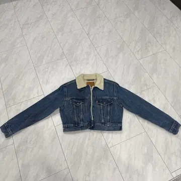 Levi's 보아 카라 부착 데님 자켓