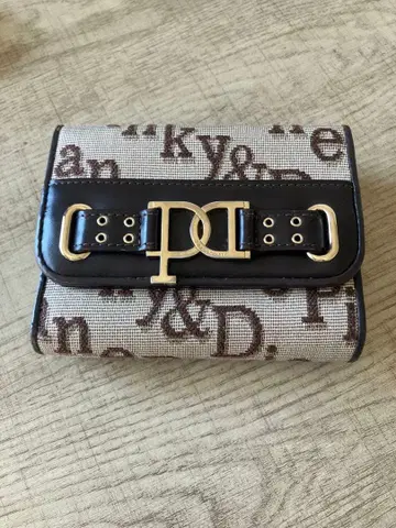 핑키&다이앤 이단 접이식 지갑 브라운