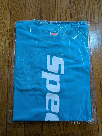 Speed 로고 T셔츠 M 사이즈 파랑