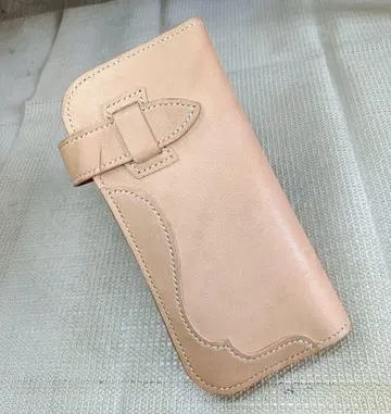 천연 가죽 라이더스 지갑 바이커 지갑 롱 지갑 장지갑 천연 가죽