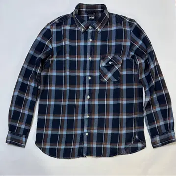 헬리 한센 체크 무늬 플란넬 셔츠 L