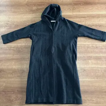 evam eva 프레스 울 후드 코트 차콜