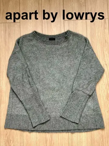 [ apart by lowrys ] 니트 프리 그레이 라쿤