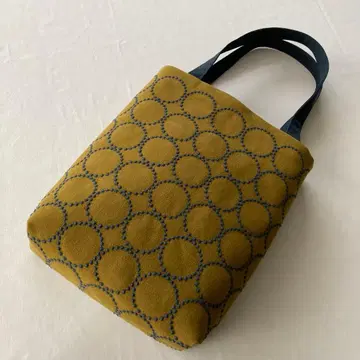 미나 페르호넨 원단 사용 세로형 토트백 핸드메이드