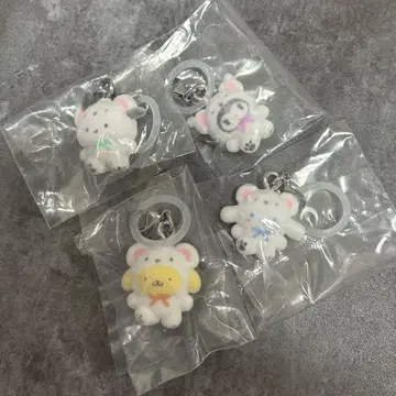 메지루시 액세서리 복슬복슬 스노우 4개 세트