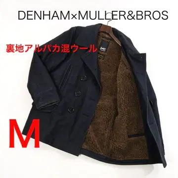H4645-147 덴함 뮬러&브로스 알파카 혼방 피 코트