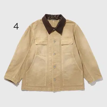 AURALEE 오가닉 코튼 덕 블루종 사이즈 4