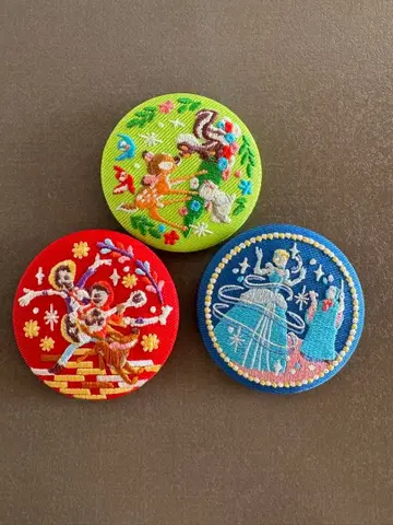 디즈니 자수 캔뱃지