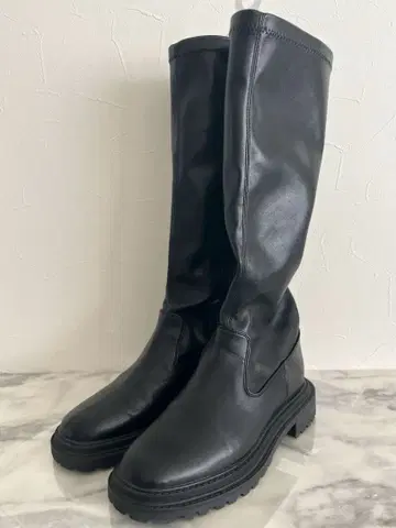 야마다야 JETEE 롱 부츠 통굽 블랙