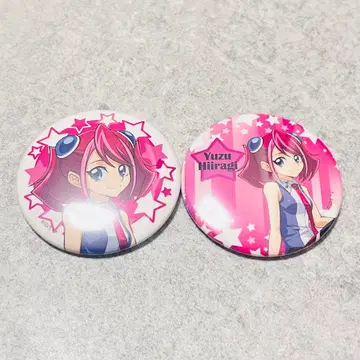 새상품 유희왕 히이라기 유즈 캔뱃지 세트