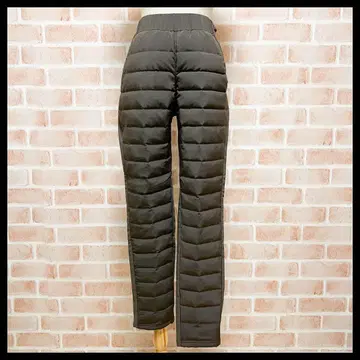 새상품 M 사이즈 다운 팬츠 미세스 여성용 카키 허리밴딩 겨울